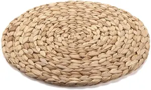 Basic Design Water Hyacinth Boho Style Wicker Placemats Natural Water Hyacinth Coasters <b>Table</b> <b>Mats</b> Wholesale - Product Image 4