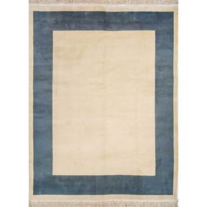 Alfombras de Lana Anudadas a Mano Pechino Ivory, Estilo Tabriz Clásico para el Hogar, Color Sólido, Rectangulares, para Pasillo, Sala de Estar, Dormitorio-Pae-5942 - Product Image 1