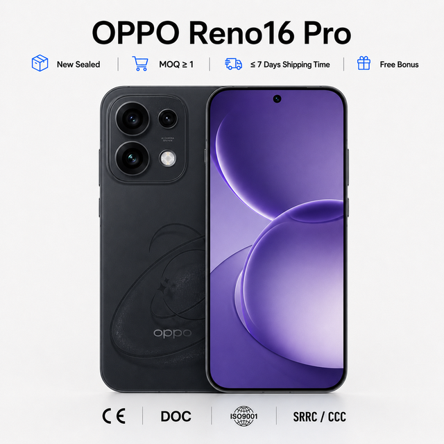OPPO Reno 16 Pro 5G CDMA 6.78" 1.5K OLED 120Hz 200MP Camera Dimensity 9500s 7000mAh Battery 100W SuperVOOC 12GB 512GB