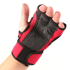 100% ถุงมือหนังครึ่งนิ้วสำหรับออกกำลังกาย, ถุงมือฟิตเนสหนังสำหรับยิมยกน้ำหนักเล่นกีฬา - Product Image 6