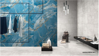 Carreaux muraux en porcelaine émaillée numérique Andromeda Sky High Gloss 60x120cm, modernes, antibactériens, pour salle à manger