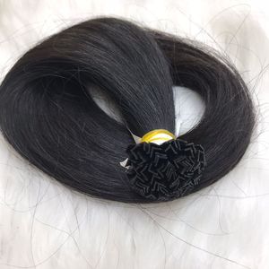 Venta al por mayor Cabello humano Natural recto K Tip V Tip Extensiones de cabello de queratina Extensiones de cabello humano Keratin Style Time Pcs - Product Image 2