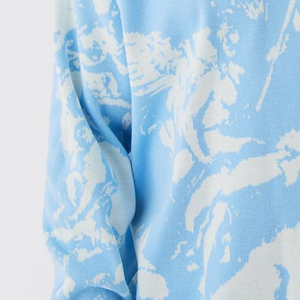 Sweat-shirts à capuche à col côtelé doublé en polaire surdimensionné avec poignets et ourlet côtelés, design unique imprimé, dernière mode pour hommes - Product Image 6