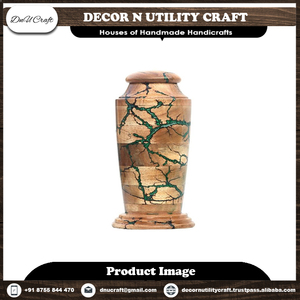 Venta al por mayor de urna de cremación de palisandro hecha a mano personalizada para cenizas de mascotas humanas, contenedor decorativo grabado para uso doméstico antiguo - Product Image 2