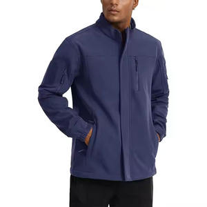 Veste Softshell Polaire Homme Personnalisée d'Usine en Gros, Col Montant, Imperméable, Respirante, Brodé, pour Randonnée en Plein Air - Product Image 5