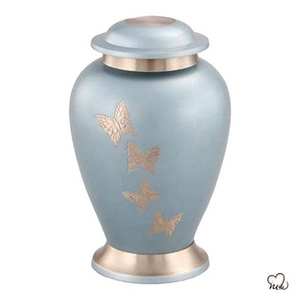 Handcrafted Urn for Human Ashes | Premium <b>Memorial</b> <b>Keepsake</b> | Premium Adult brass Urn <b>Box</b> - Product Image 2