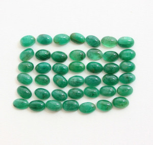 Alta calidad genuina Zambia esmeraldas verdes cabujones ovalados sueltos venta joyería grado esmeraldas verdes esmeraldas naturales - Product Image 2