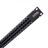 NETLINK 50 Port 6 p4c RJ11 1U 19 "Rack Mount telefono vocale Cat.3 Telecom Patch pannello con 110 / Kron / Dual IDC moduli