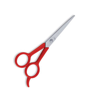 Ciseaux de coiffeur à poignée de couleur rouge pour salon de coiffure ciseaux de salon de beauté à lame tranchante avec repose-doigt - Product Image 2