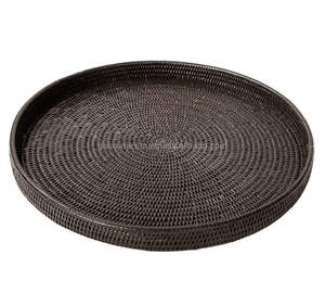 Cesta Redonda de Mimbre Blanca de Moda para Año Nuevo, para Almacenamiento de Alimentos, Organización de Cocina, para Frutas - Product Image 3