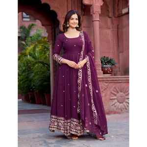 Vestidos de mujer Traje Ropa de fiesta Venta al por mayor Colección India Hilo delantero y trasero con Secuencia Trabajo Secado rápido Todas las estaciones - Product Image 1