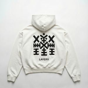 Sweat à capuche pour femme, poids lourd, hiver, 500 g/m², polaire en coton, imprimé 3D en relief, strass, crop top, pull, streetwear - Product Image 2