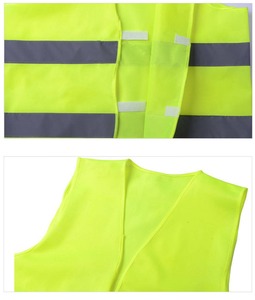 Chaleco de seguridad de poliéster de alta visibilidad de clase 2 personalizado, chalecos de trabajo de construcción reflectantes de malla transpirable - Product Image 5