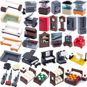 For Lego Moc Modern House Interior Decoration Plastic ABS Construction Toy DIY <b>Blocks</b> and <b>Block</b> Sets for <b>Building</b> Construction - Product Image 1