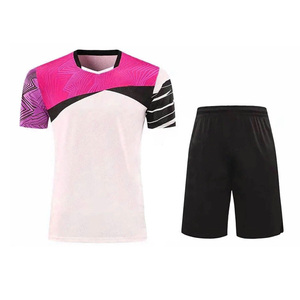 Camiseta de Entrenamiento de Tenis de Mesa Transpirable de Alta Calidad, Totalmente Sublimada, de Secado Rápido, con Protección UV Frontal, Ecológica, 100% Poliéster - Product Image 1
