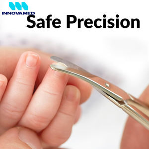 Tijeras Profesionales para Cutículas de Uñas, Acero Inoxidable, Herramienta de Manicura y Pedicura para Salón y Uso Personal, por INNOVAMED - Product Image 2