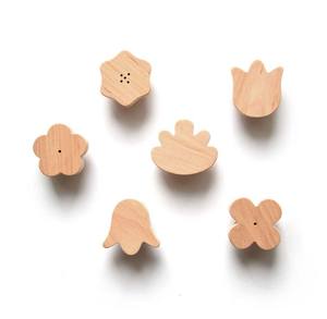 Bouton en forme de fleur tirer armoire tiroir en bois pour la maison commode porte armoire meubles décoratif cuisine armoire poignée boutons - Product Image 1