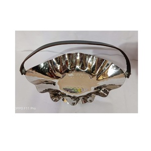 Plateau et plat de service à riz élégants avec revêtement en émail pour Offre Spéciale plateau de service doré et argenté de taille personnalisée pour la cuisine - Product Image 4