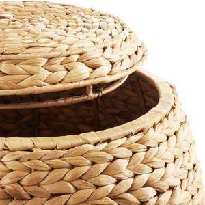 Panier de rangement rond en jacinthe d'eau, panier de rangement fait à la main, vente en gros, écologique, fabriqué au Vietnam - Product Image 4