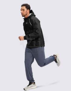 Veste de travail Softshell haute visibilité réfléchissante ANSI Classe 2 avec logo personnalisé, LED clignotante, imperméable, en coton avec climatisation - Product Image 6