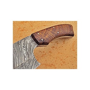 Couteau de boucher Nakiri en acier damas Full Tang personnalisé de haute qualité avec gaine en cuir pour les chefs et la cuisine - Product Image 4