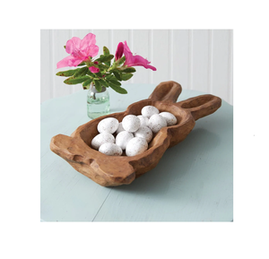 Wood Dough Bowls Decorative Tray Hand Carved design <b>Large</b> Dough Bowl <b>Candle</b> Long Wood Bowl for Decor items - Product Image 1