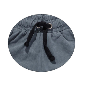 Pantalon personnalisé en coton épais ourlet Raws lavage à l'acide déchiré plaine polaire Streetwear Shorts sport cordon Cargo Joggers Shorts - Product Image 6