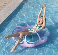 Usine Piscine Flotteur Tube Méduse Natation NetRed Gonflable Méduse Siège FlotteCreative Cercle De Natation