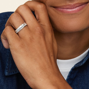 Bague pour homme en Moissanite plaquée argent 925 Style audacieux élégance quotidienne avec pierre de coupe ronde bague de fiançailles de mariage et de fête - Product Image 3