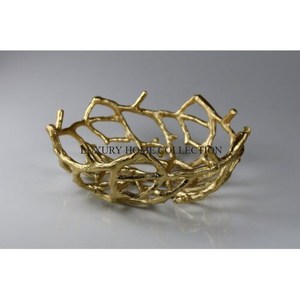 ชามเสิร์ฟโลหะดีไซน์โบราณทำจากอลูมิเนียมทำด้วยมือสุดหรูพร้อมรูปทรงศิลปะที่หายากเหมาะสำหรับการตกแต่งโต๊ะระดับไฮเอนด์ - Product Image 4