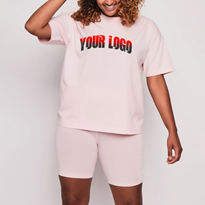 Fait sur mesure meilleure qualité ensembles courts pour femmes décontracté à manches courtes femmes motard ensembles courts 2025 coton chemises surdimensionnées ensemble décontracté - Product Image 6