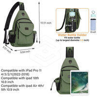 Bolso Bandolera Clásico de Nailon Ligero, Diseño a Rayas, Estilo Minimalista, Correa Ajustable, Opciones Personalizables
