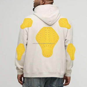Nouveau Hoodie Moto 2026 en Kevlar Aramide, Couleur Crème, pour Motards, avec Protections CE Niveau 2 - Product Image 2