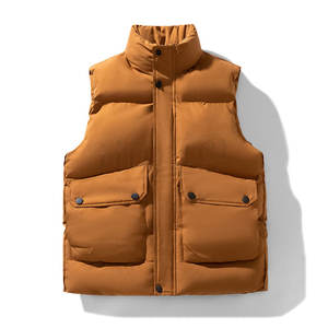 Gilet matelassé pour homme, nouvelle arrivée OEM, imperméable, col montant, pliable, sans manches, élégant - Product Image 5