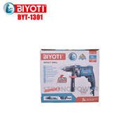 Perceuse électrique robuste BYT-1301 850W, mandrin sans clé 13 mm, 2800 tr/min, vitesse variable, pour usage industriel