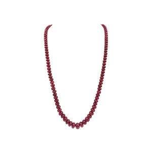 Collar de hilo de cuentas de rubí de alta calidad con tamaños personalizados disponibles a precio mayorista - Product Image 6