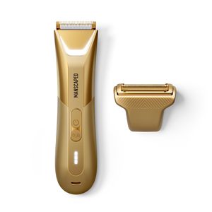 Recortadora de Pelo para Hombre Recargable por USB C de Doble Cabezal, Impermeable, con Estuche de Viaje y Cuchillas de Cerámica, Afeitadora Corporal para Zona Íntima - Product Image 1
