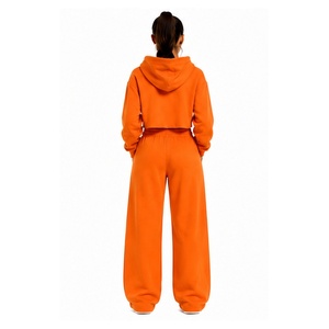 Conjunto Deportivo de Sudadera Corta con Capucha y Pantalones Jogger para Mujer, Ropa Deportiva para Correr, Entrenamiento, Gimnasio, Moda Deportiva - Product Image 4