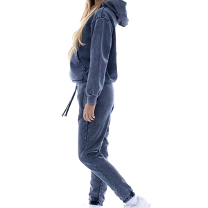 Nouveau Survêtement Solide Tendance Uni Personnalisé Meilleur Design Hommes Survêtement Meilleure Vente Survêtements Lavé à l'acide Slim Fit Heavyweight - Product Image 6