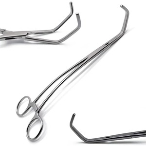 Instrument chirurgical vasculaire, forceps cardiovasculaires en acier inoxydable, manuel, réutilisable pour la manipulation précise des tissus délicats - Product Image 3