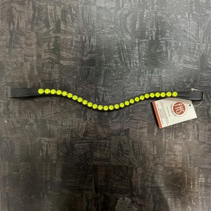 Diadema de Lujo para Caballo con Cristales Dorados en Forma de Lágrima, Elegante Accesorio de Brida Inglesa con Pedrería - Product Image 1