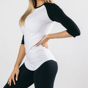 Camisetas básicas de cuello redondo para mujer, Tops informales lisos de verano, novedad - Product Image 6