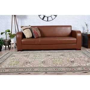 Tapis turc 4,9x8 pieds, tapis vintage, tapis persan marron - Product Image 4