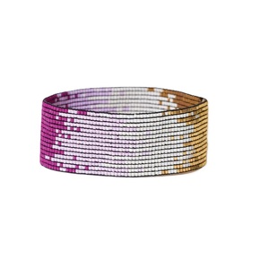 Pulsera de bordado de cuentas hecha a mano india con diseño de cuentas de semillas Pulseras de bordado de cuentas de semillas de diseño personalizado para regalos - Product Image 4