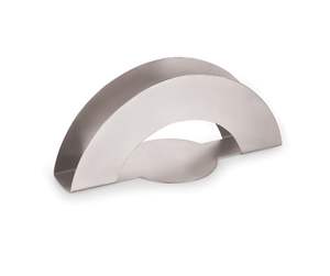 Porte-serviettes rond en acier inoxydable mat, écologique, durable, compatible lave-vaisselle, pour restaurants et hôtels - Product Image 1