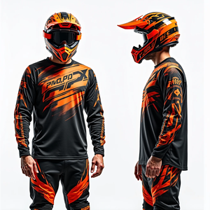 Camiseta de Motocross Personalizada para Hombre, Manga Larga, Transpirable, para Carreras, Cómoda, con Estampado - Product Image 4