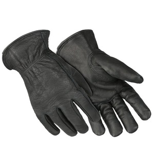 Guantes de trabajo de cuero para jardín doméstico, protección resistente al agua, forro polar, piel de vaca, unisex - Product Image 2