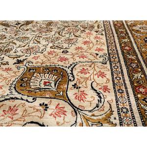 Tapis en laine noué à la main Aalam Gold Pae-5121 9x12 rectangulaire à motif médaillon abstrait pour entrée, couloir et salon - Product Image 3