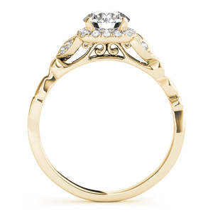 Anillo de Compromiso de Oro Amarillo de 14K con Diamante Estilo Antiguo (0.89ct) - Product Image 2