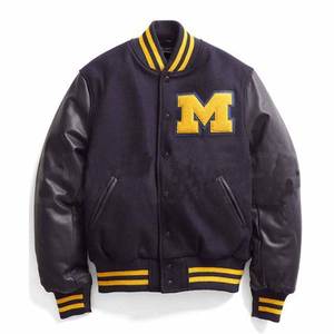 Chaqueta Letterman totalmente personalizada, chaqueta universitaria de béisbol vintage con botón a presión clásica Premium, chaqueta universitaria personalizada con nombre de logotipo personalizado - Product Image 3